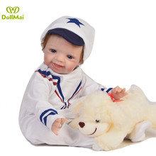 Reborn Boy poupee enfant 55cm new silicone reborn baby  dolls for child gift  bebe dolls reborn menino bonecas real alive 2024 - buy cheap