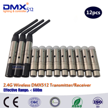 DHL Free Shipping 2.4Ghz Wireless DMX512 Transmitter And Receiver DMX Light Controller Wireless DMX Controller 2024 - buy cheap