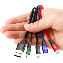 BASEUS кабель USB для iPhone samsung huawei Тип-C 2 USB кабели для iPhone Micro USB быстрой зарядки данных зарядный кабель синхронизации 2024 - купить недорого