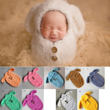 Baby Newborn Photography Props Kids Costume Wrap Photo Props Newborn Accessories Prop  Warm Soft With Ear One-piece Sleep Bag 2024 - buy cheap