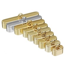 Fashion 10Pcs/lot Gold Color Alloy Crimp End Caps Clasps fit Cord Buckle Leather for Necklaces Bracelets Connectors Clasp Hook 2024 - buy cheap