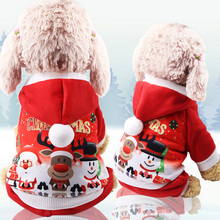 Ropa de perro de Navidad ropa de invierno para mascotas para chaqueta de abrigo de perro pequeño Sudadera con capucha caliente gato Santa Claus ropa de Navidad para mascotas 2024 - compra barato