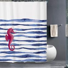 Conjunto de baño con estampado Digital, cortina de ducha, resistente al agua 2024 - compra barato