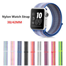 Konaforen Sport Nylon Band For Apple Watch 3 42mm 38 mm Wove Nylon Watch Strap For iWatch Series 3/2/1 Wrist Bracelet Watch Band 2024 - buy cheap