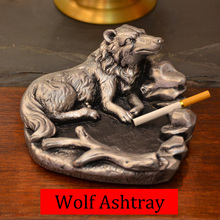 Domineering Langtou resin ashtray personality animal Wolf ashtray Office and Living Room desktop Decoration 2024 - buy cheap
