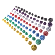 12pcs/Set Multi-sided Polyhedral Dice D4 D6 D8 D10 D12 D20 D24 D30 D60 For Dungeons & Dragons Drop Shipping 2024 - buy cheap