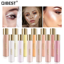 Qibest Brand Shimmer Highlighter Iluminador Contouring Face Cosmetics Diamond Shiny Eye Brighten Loose Glitter Powder Maquiagem 2024 - buy cheap