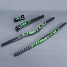 TOMTOU Carbon Cycling Mountain Bike Handlebar + Seatpost + Stem MTB Handlebars Sets Bicycle Parts - TS9T14 2024 - buy cheap