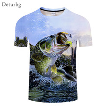 Men Casual Fishinger Printed 3D T-Shirt Man's Streetwear Short Sleeve Homme Funny 5xl T Shirt Tees Tops 2018 Summer New WMT53 2024 - buy cheap