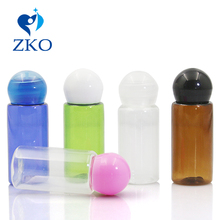 1pcs 15ml Colour Plastic Bottles with Multicolor Round Ball Screw Cap Free Shipping Bottle Travel Refillable Cosmetic Container 2024 - buy cheap