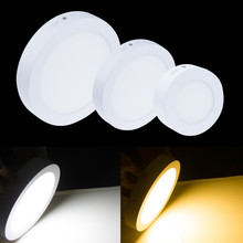 6W 12W 18W Superfície montado downlight levou luz do painel Rodada Ultra círculo fino teto Baixo cozinha lâmpada lâmpada do banheiro
