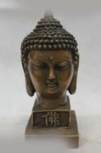 8 "Тибет, буддизм Бронзовая Шакьямуни Амитабха статуя бюста и головы Будды 2024 - купить недорого