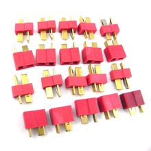 10 Pairs T Plug Connector Male & Female for RC ESC Lipo Battery ESC Helicopter High Current 2024 - buy cheap