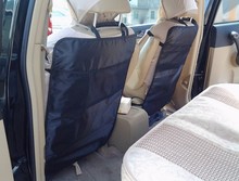 Защитная накладка на заднее сиденье автомобиля для детей, коврик для удара ударов, грязеочиститель, чехлы на сиденья, автомобильные аксессуары, черные, синие цвета 2024 - купить недорого