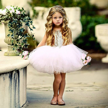 Baby Girl Clothes Tutu Dress Pastel Princess Girls Birthday Party Dress Sequin Baby Girl Lace Dress 2024 - buy cheap