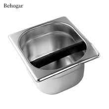 Behogar Stainless Steel Espresso Coffee Knock Box Container Bucket for Home Cafe Bars Coffee Maker Machine Tool Accessory Size S 2024 - buy cheap
