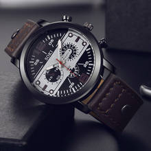 2019 Couple Fashion Luxury Leather  Retro Design Band Analog Quartz Round Wrist Business men's watch VIP A7 2024 - buy cheap