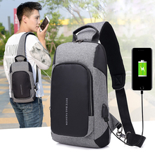 Mochila de carga USB, bandolera para hombre, Rugzak bandolera para hombre, Mochila antirrobo para pecho, Mochila de viaje, Mochila Masculina, Mochila trasera 2024 - compra barato