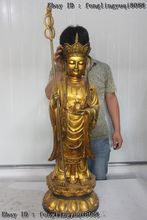 Tibetan buddhism copper bronze Jizo Ksitigarbha Bodhisattva Hades Buddha Statue Discount 55% 2024 - buy cheap