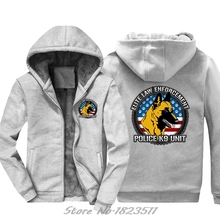 winter Men Funny thick Hoody hoodie Police K9 Unit Belgian Malinois Shirtcosplay Sweatshirt Hip Hop Jacket Tops Harajuku 2024 - buy cheap