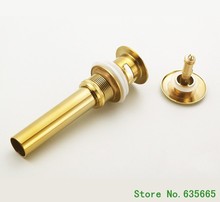 Bathroom Lavatory Sink Basin Drain Water Drainage Pop Up Overflow Hole Brass Gold Plumbing Sanitary Faucet Hardware Accessories 2024 - buy cheap