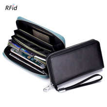 Genuine Leather Multifunction Hand Clutch Bag for Women Redbud Embossed Pattern Versatile Cash Card Wallet Cell Phone Bag 2024 - buy cheap