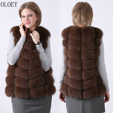 Natural Fox Fur Vest 100% Real Fur Jackets Fur Coats  Jacket, Women's Beautiful Natural Coat Free Shipping Worldwid 2024 - buy cheap