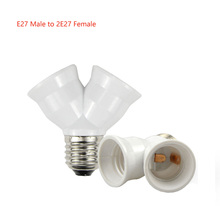 2 in 1 E27 Lamp Holder e27 Bulb Holder LED Light Bulb Base Y Shape light Bulb Splitter Adapter Conversion 2024 - buy cheap