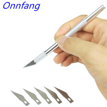 Precision Hobby Knife Metal Handle With Blades For Arts Wood Carving Tools Crafts Phone PCB Repair Multi DIY Hand Tools 2024 - buy cheap