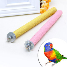 10/14/18cm Bird Claw Beak Grinding Bar Standing Stick Parrot Station Pole Bird Supplies Parrot Stand Claws Cage Accessories 2024 - buy cheap