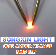 Diodo de luz de led 1000 pcs, laranja âmbar led 600-610nm smt, díodos super brilhantes 2024 - compre barato