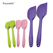 Facemile 6 шт. кухонная силиконовая лопатка для теста кухонная утварь лопатки для теста Fondant инструмент для украшения торта 53014 2024 - купить недорого
