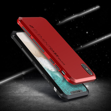 Анти-осенняя металлическая рамка пластиковая задняя крышка для Apple iPhone XS iPhoneXS алюминиевый сплав Мобильный Xs бампер чехол + подарок 2024 - купить недорого