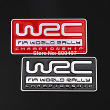 Newest 3D Aluminium Alloy Car Emblem For WRC FIA World Rally Championship Car Accessories Adhesive Car Logo Car Styling Badge 2024 - buy cheap