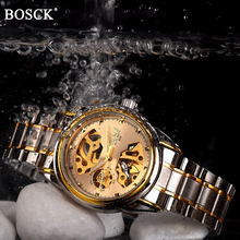 Relógios de ouro relógio mecânico automático masculino luminoso relógio de pulso banda de aço inoxidável marca luxo esportes design relógios 2024 - compre barato