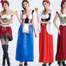 New Women German Bavarian Oktoberfest beer Costume pub halloween Party Carnival Outfit Wench Maid PIRATE cosplay Costumes Dress 2024 - buy cheap