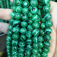 Free Shipping Beautiful Jewelry  8mm  Green Malachite Rondelle  Women Men Spacers Loose Beads 15" G7135 2024 - buy cheap