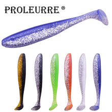 6pcs/lot Wobblers Fishing Lures 80mm 3.5g Easy Shiner Silicone With salt Swimbaits Double Color Carp Bass Artificial Soft Bait 2024 - buy cheap