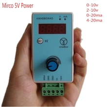 Simulador analógico de voltagem de corrente ajustável, dc 5v 0-10v 2-10v 0-20ma 4-20ma, fontes de sinal 2024 - compre barato