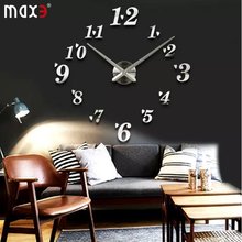 Nordic European 3D DIY wall clock,big size creative numbers mirror wall stickers clock modern design high quality free shipping 2024 - buy cheap