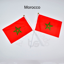 Morocco flag Banner  14*21cm hand waving National flag Home Decoration flag banner 2024 - buy cheap