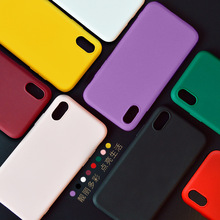 Мягкий матовый цветной чехол для iPhone 7 plus 8 6 6s X XS MAX XR 11 Pro Max SE 2, роскошный Ударопрочный силиконовый чехол-накладка 2024 - купить недорого
