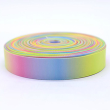 100YARD 1" 25MM Rainbow ribbon high quality printed polyester Grosgrain ribbon DIY handmade material wedding gift wrap 2024 - buy cheap