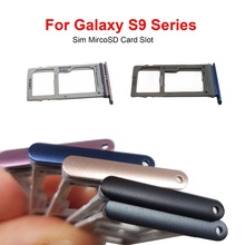 Лоток для двух Sim-карт для Samsung Galaxy S9 G960 G960F G960FD/S9 Plus G965 G965F G965U 2024 - купить недорого