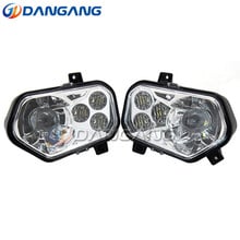 Kit de farol dianteiro com led e lateral para polaris ranger, sportsman, atv, utv, acessório do projetor, farol, compatível com polaris ranger, lado x 2024 - compre barato