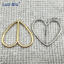 Belt buckle gold color sexy Japanese style Peach heart Simple fashion generous accessories temperament 100 pcs/pack 10mm 2024 - buy cheap