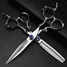 6 inch Dragon Hairdressing scissors stainless steel Barber Cutting Thinning Scissors set Hair Shears Salon tools 2024 - buy cheap