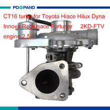 2KD-FTV diesel engine turbo part CT16 supercharger for Toyota Hiace Hilux Dyna Regiusace Fortuner 2.5L 172010L030 1720130120 2024 - buy cheap