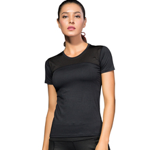 Camiseta feminina para esporte a secagem rápida, top preto sólido sem mangas para ioga, corrida, fitness, 2021 2024 - compre barato
