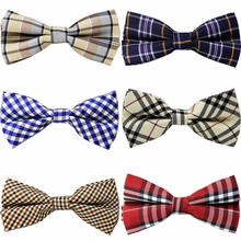Checked Plaid Multicolor Tuxedo Bow Tie Pre-tied Mens Adjustable 100% Silk Jacquard Woven Marriage Casual Party Free Shipping 2024 - buy cheap
